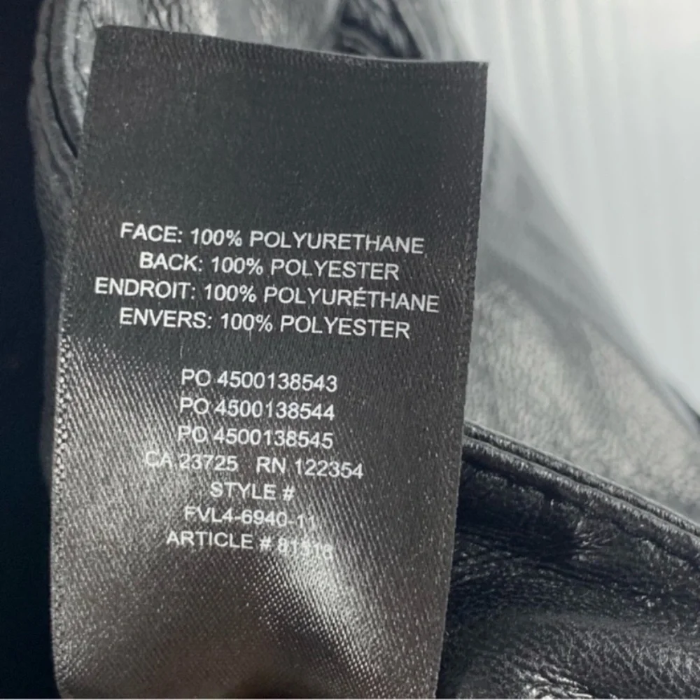 Wilfred Women's Black Leather straight leg Jeans - Picture 7 of 8